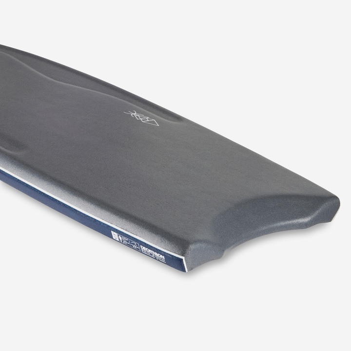 Actual product image Olaian Bodyboard Fortgeschrittene Double Stringer BB500 grau/gelb