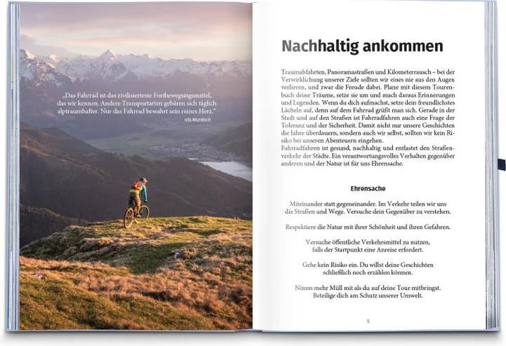 Produktbild Fahrradlust Tourenbuch (Deutsch, 2021)