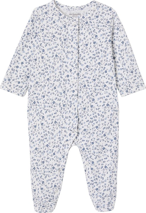 Vertbaudet Bio-Kollektion: 2er-Pack Baby Strampler mit Blumen