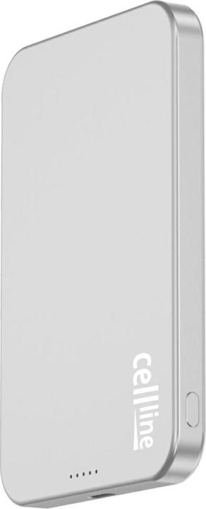 Beline Mini Powerbank Cellline MagSafe 5000mAh Qi2 15W CL-MBP-02 gray / titanium Magnetic wireless mini pow (5000 mAh, 15 W, 15 Wh)