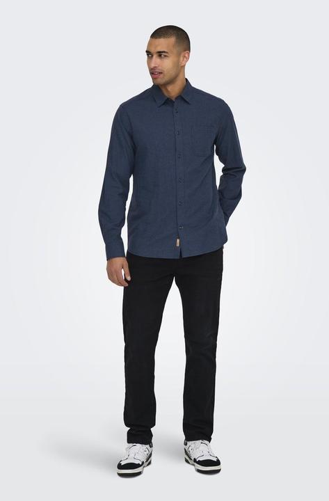 Produktbild Only & Sons Normal geschnitten Hemdkragen Hemd Hemd (XXL)
