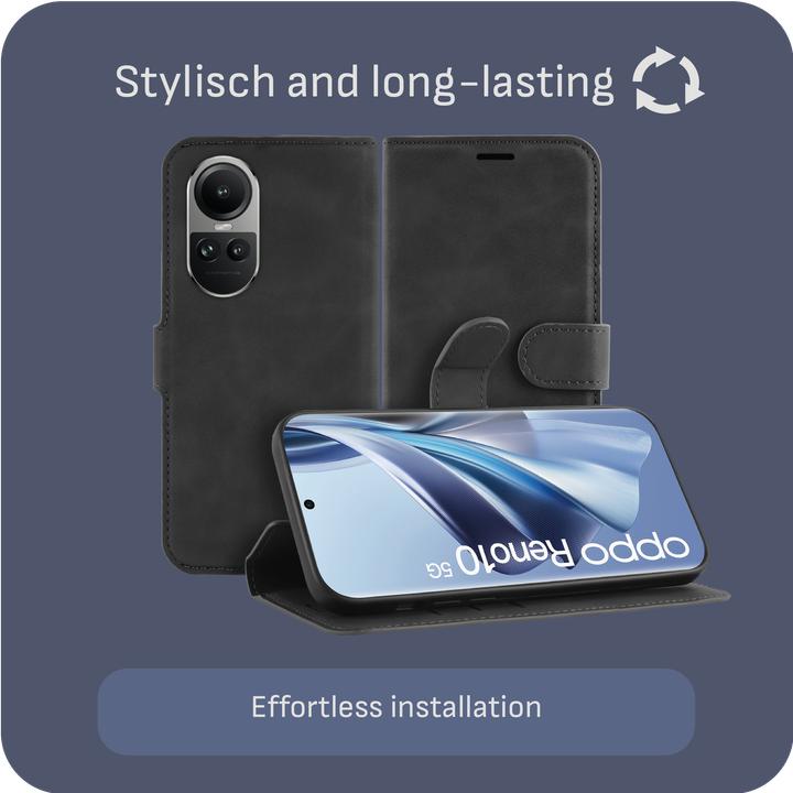 Produktbild Cazy Premium-Geldbörsen-Etui für Oppo Reno10 5G / Reno10 Pro 5G, Magnetisches Geldbörsen-Etui (Oppo Reno 5G)