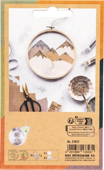 Produktbild Folia BIO Glitter Mix STARDUST "M" (80 g/m², 5x)