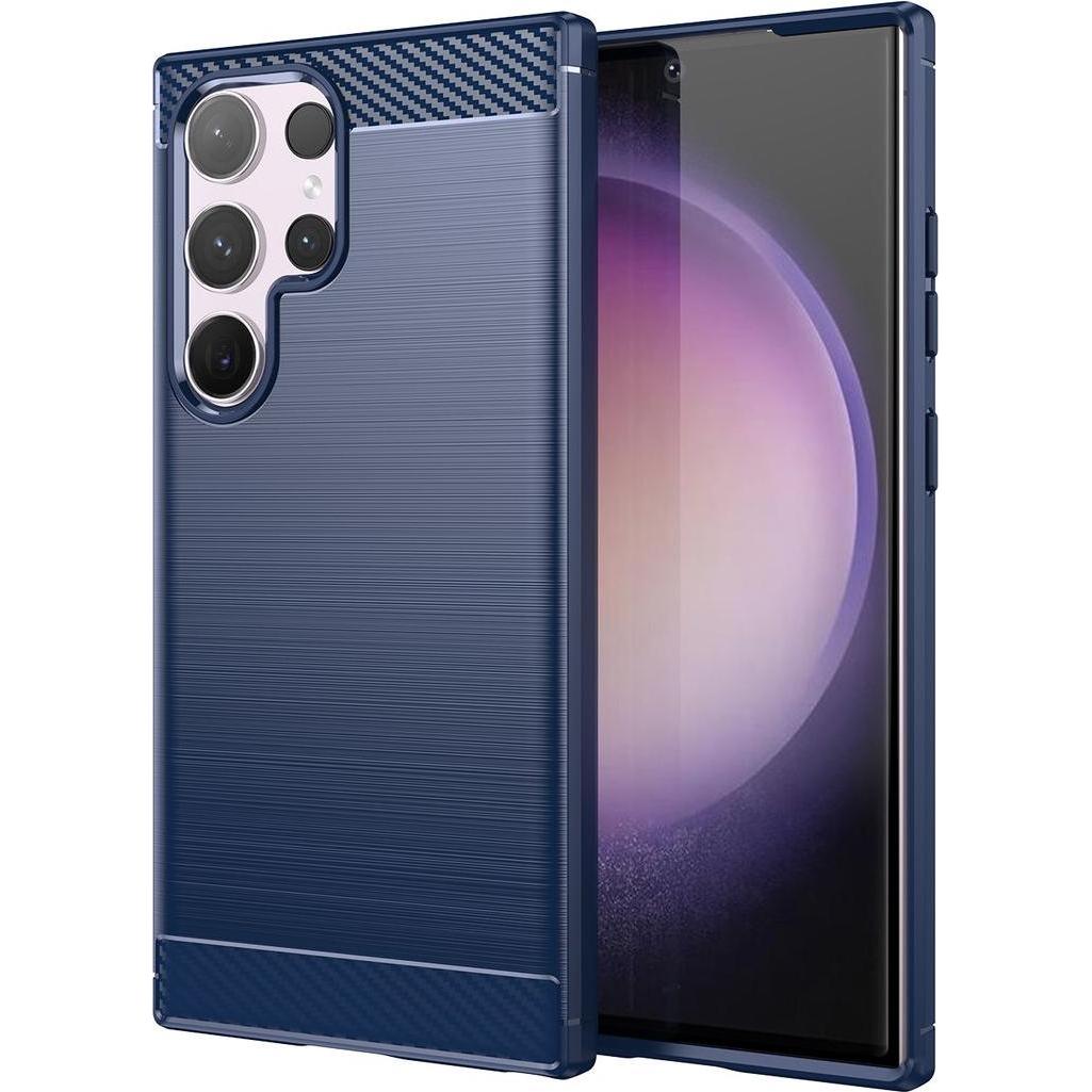 Amazon Hülle für Samsung Galaxy S24 Ultra 5G Schutz Handy Case Cover Carbon Etui Bumper (Samsung Galaxy S24 Ultra), Smar...