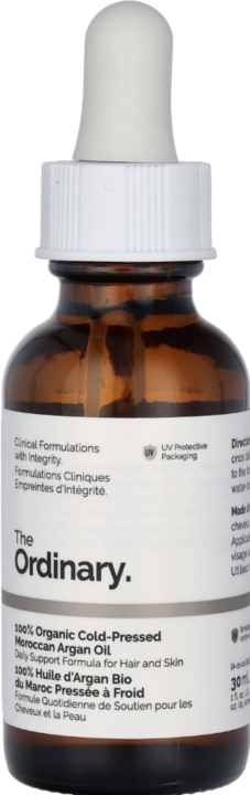 Actual product image The Ordinary Cloud.sales Cosmetics Original 100% Cold-Pressed Moroccan Argan Oil 30ml (Body oil, 30 ml)