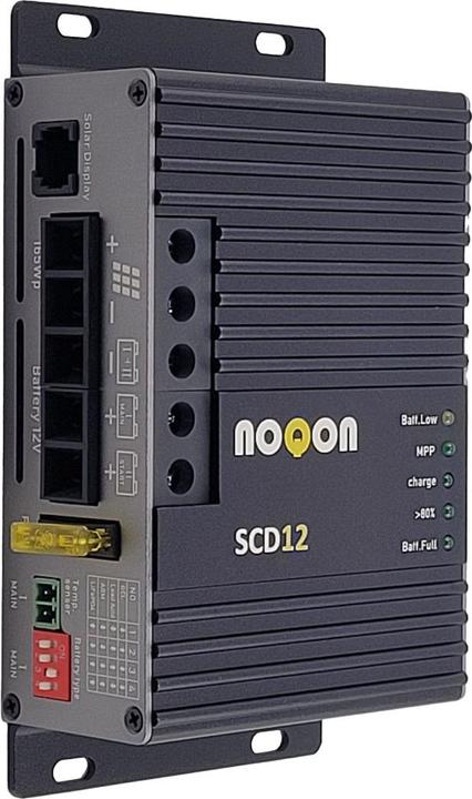 Actual product image Noqon SCD12 MPPT Solar-Laderegler Dual 12V 165Wp 50V 12A