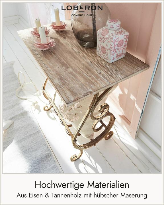 Produktbild Loberon Konsole Ciattos antikbraun (57 x 34 x 70 cm)