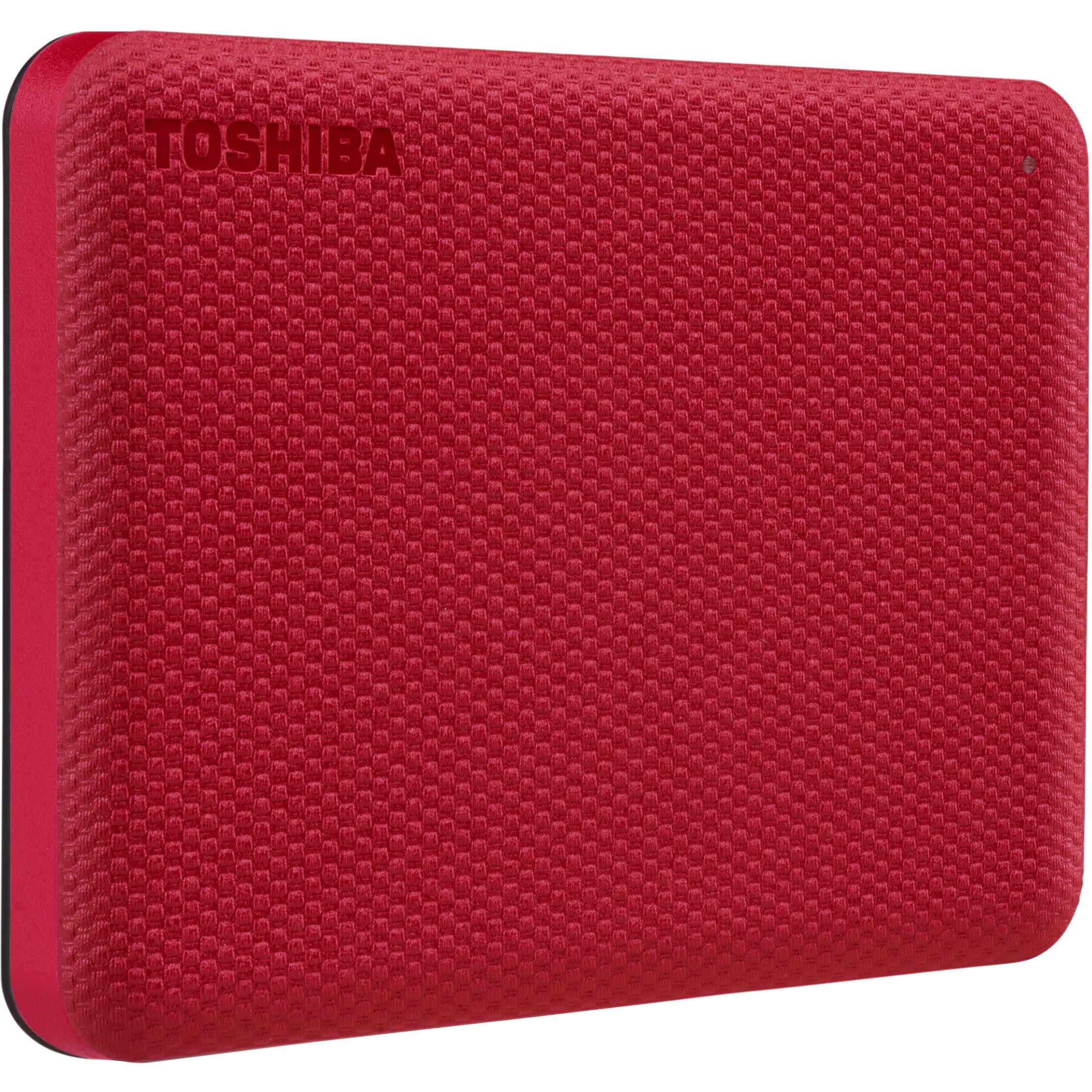 Toshiba Canvio Advance V2 (2 TB), Externe Festplatte, Rot