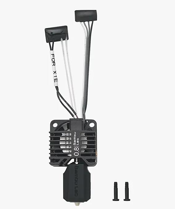 Actual product image Bambu Lab Hotend assembly with hardened steel nozzle 0.8mm (Hotend)