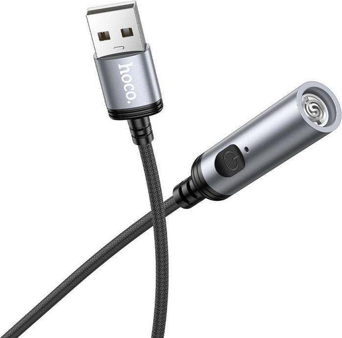 Produktbild Hoco Cigarette Lighter UA30, USB-A, 30cm, Grau