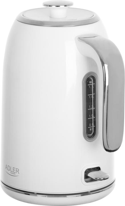 Produktbild Adler AD 1341 Electric, 2200 W, 1.7 L, Stainless steel, 360 ° rotational base, White (1.70 l)