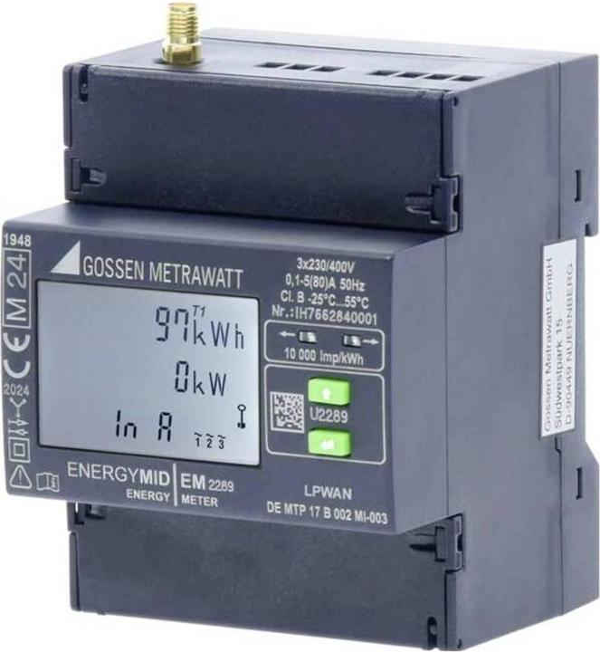 Actual product image Gossen Metrawatt EM2289 Three-phase meter 80 A MID-compliant: Yes 1 pc.