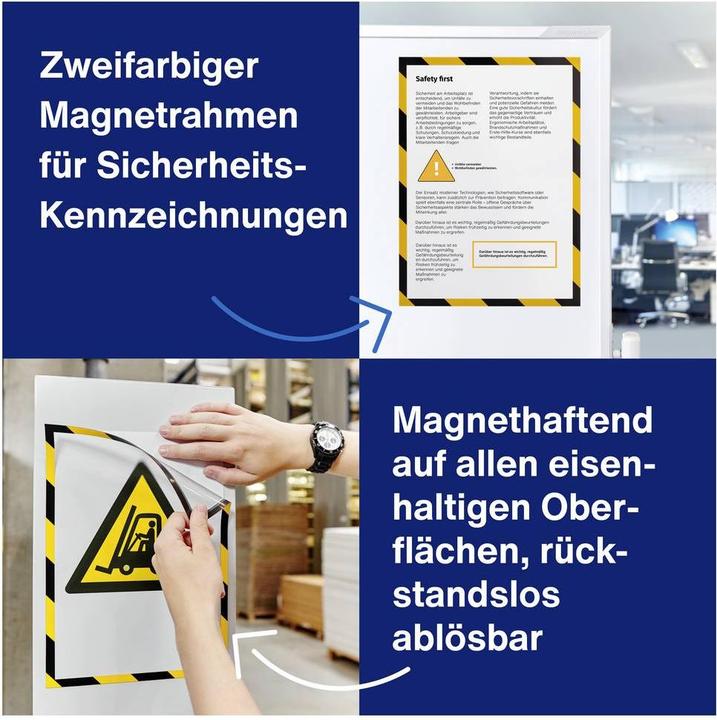 Produktbild Magnetoplan magnetofix Magnetrahmen SAFETY (5x)