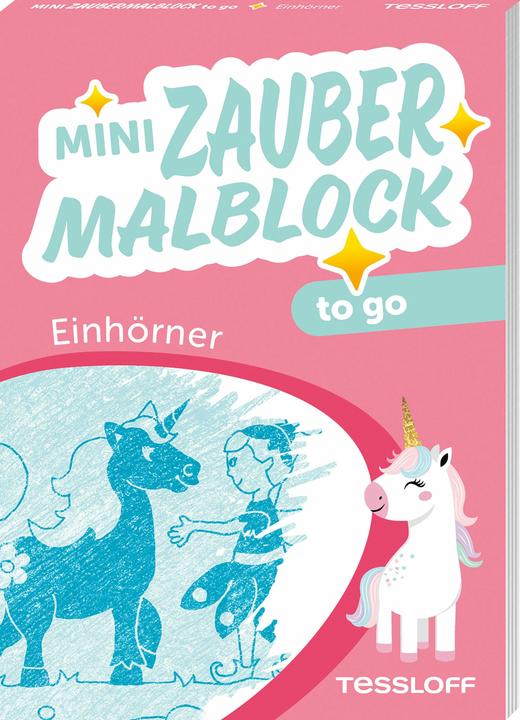 Actual product image Tessloff Mini Zaubermalblock to go. Einhörner
