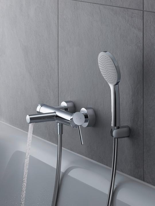 Actual product image Duravit Circle single lever bath mixer, projection 185 mm, exposed, chrome, CE5230000010