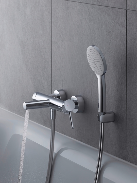 Immagine prodotto Duravit Miscelatore monocomando per vasca Circle, sporgenza 185 mm, esterno, cromo, CE5230000010