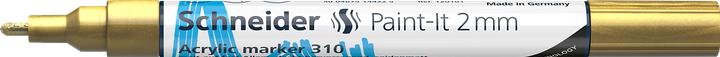 Valeurs nutritives et ingrédients Schneider Marqueur acrylique Paint-It 310 2mm or (1 x)
