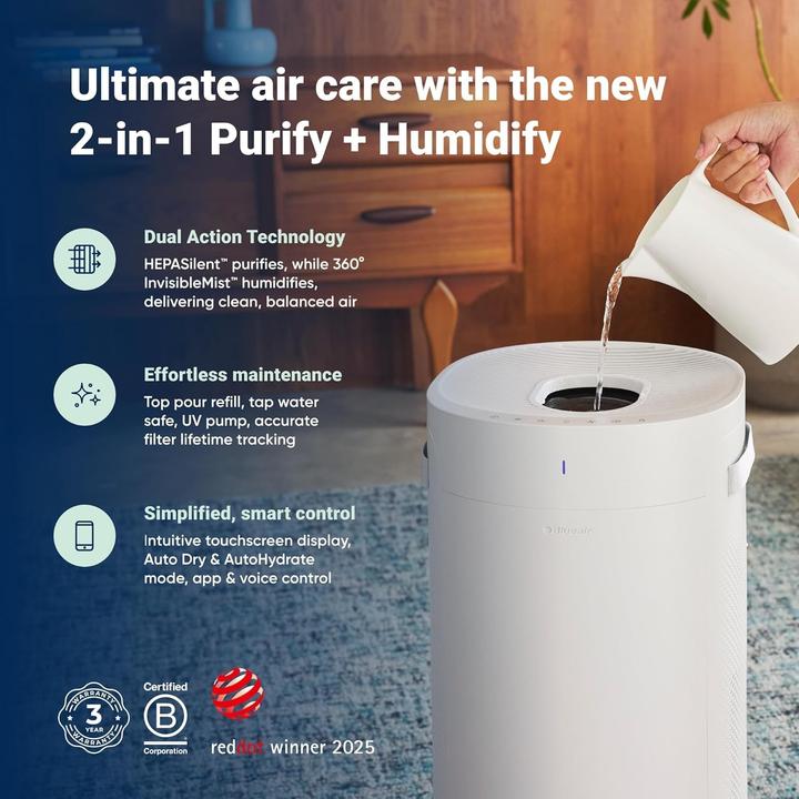 Image du produit Blueair Purificatore e Umidificatore d'Aria 2 in 1