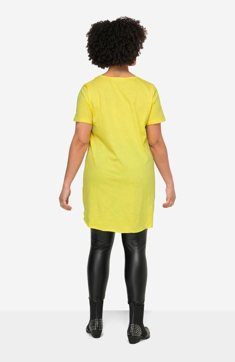 Image du produit Angel of Style T-shirt long à col rond, manches courtes et ourlet arrondi (50)