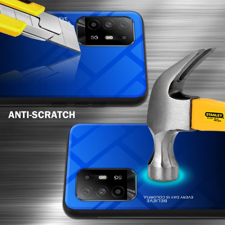 Actual product image Cadorabo TPU 2 colors glass envelope (Oppo A94 5G)