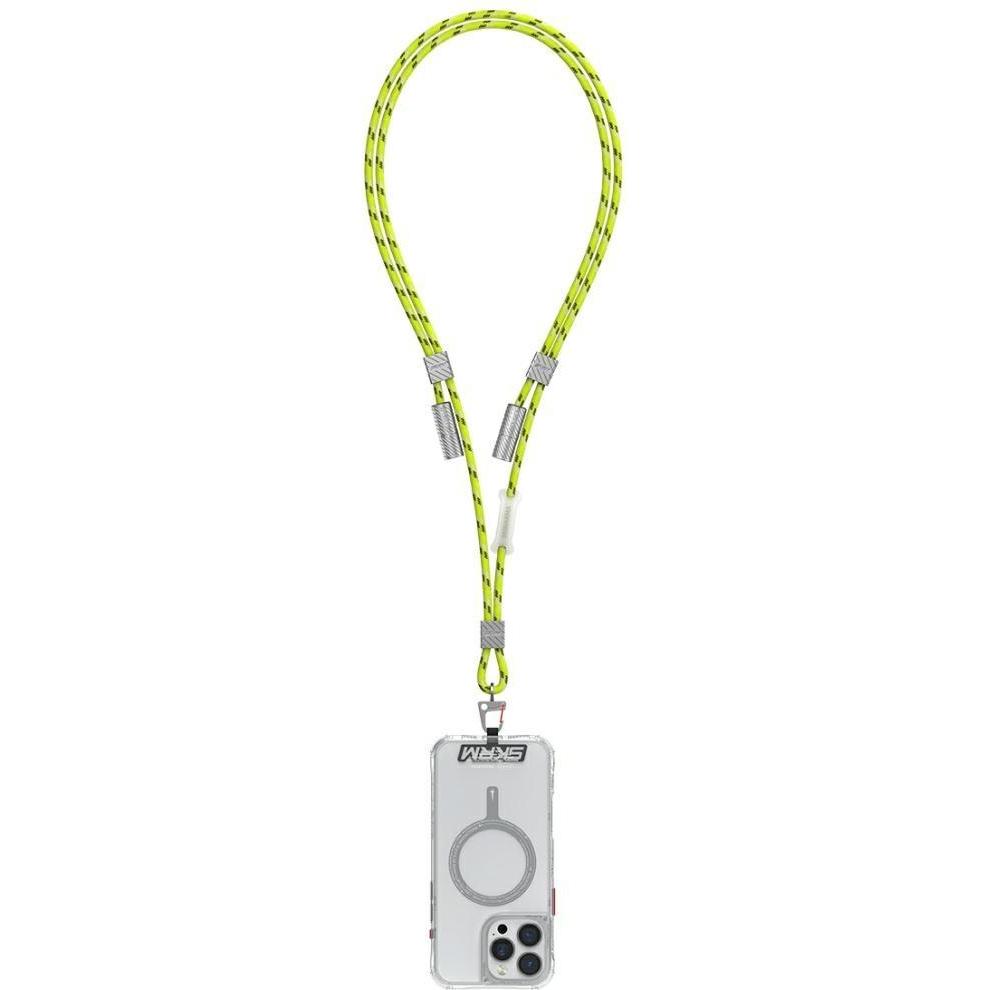 Skinarma Universal phone lanyard cable 2in1 Dyno Ve USB-C/USB-C niteglow, Cavo USB