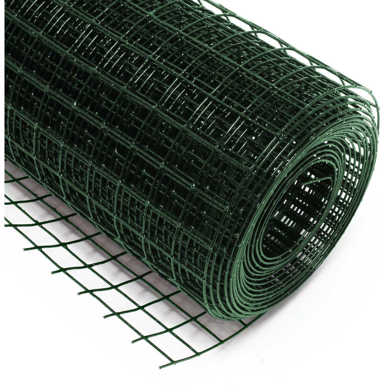 Wiltec, Gartenzaun, Maschendrahtzaun 10m 50cm 0,9mm 19x19mm Stahl Drahtgitter Volierendraht