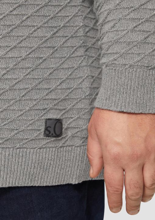 Image du produit S.Oliver Strickpullover Strukturierter Pullover mit V-Ausschnitt (4XL)
