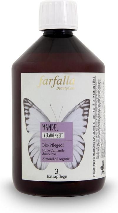 Produktbild Farfalla MANDEL Bio-Pflegeöl | VERWÖHNZEIT (Körperöl, 500 ml)