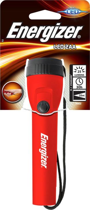 Produktbild Energizer Light 2AA - Hand-Blinklicht - Rot - Kunststoff - Tasten - LED - 7 Lampen (15 cm, 25 lm)