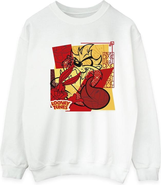 Immagine prodotto Looney Tunes Taz Bugs Rabbit New Year Felpa Uomo (M)