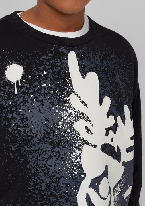 Produktbild s.Oliver Sweatshirt Sweatshirt mit X-Mas Wechselprint (134, 140)