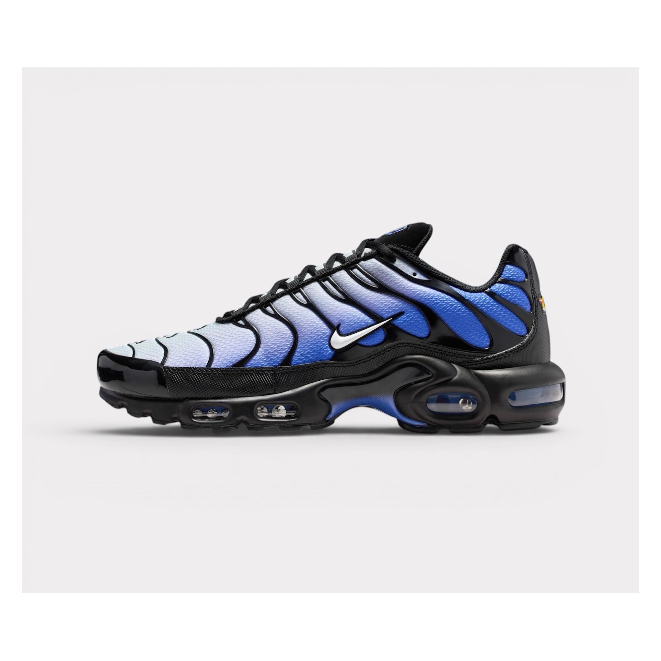 Nike, Herren, Sneakers, Air Max Plus, Blau, Weiss, Schwarz, Silber, (42.5)