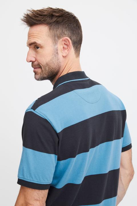 Produktbild FQ1924 FQPeter stripe polo shirt w badge 21900639 (S)