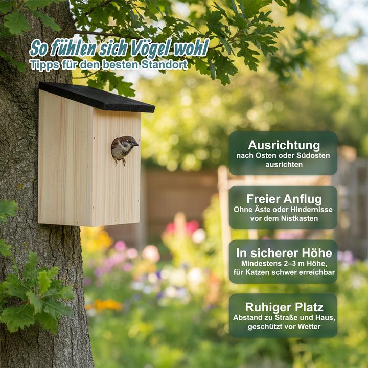 Produktbild Relaxdays 4x Nistkasten