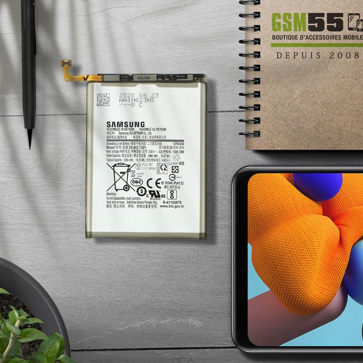 Actual product image Samsung EB-BA217ABY 5000 mAh battery