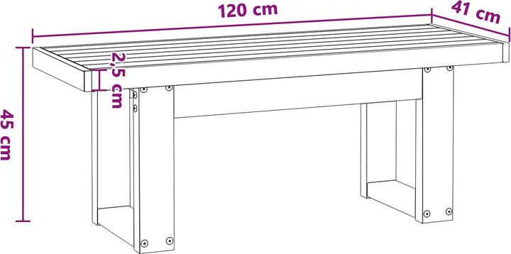 Produktbild vidaXL Essbereich Sitzmöbel (120 cm)
