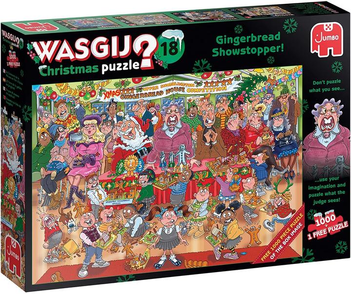 Productafbeelding Jumbo Wasgij Weihnachten 18 - Gingerbread Showstopper (1000 onderdelen)
