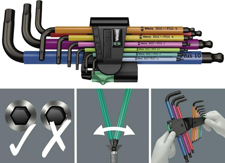Produktbild Wera 950/9 Hex-Plus Multicolour 1