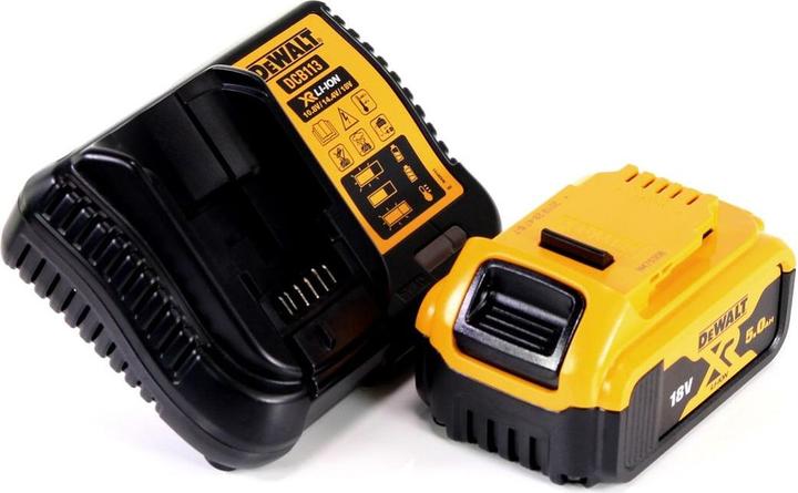 Image du produit DeWalt DCR 027 P1 Radio sans fil DAB+ 10,8-18,0 V + 1x batterie 5,0 Ah + chargeur (DAB+ DAB, FM, Bluetooth)