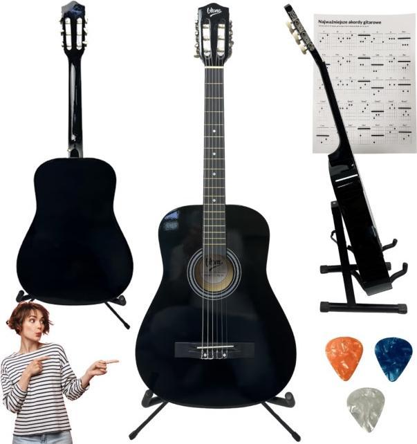 Actual product image V-tone BCG BK - Gitara klasyczna 4/4 czarna do nauki (Lime wood, Nylon, Okoume, Plastic)