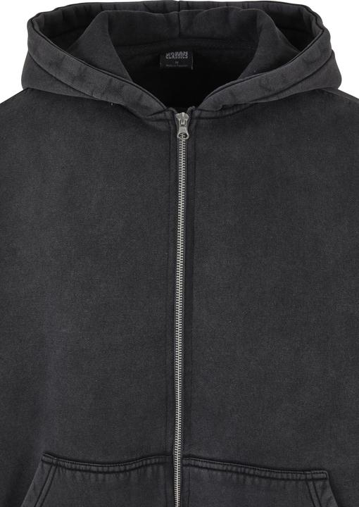 Produktbild Urban Classics Heavy Stone Washed 90's Zip Hoodie - 75065 (M)