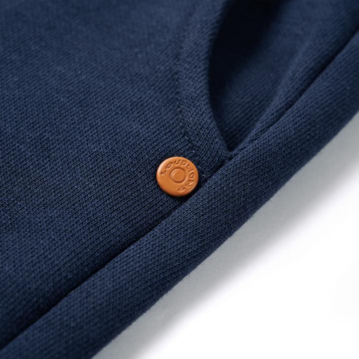 Actual product image VidaXL Children's tracksuit bottoms navy blue melange 92,Material: 92 (92)