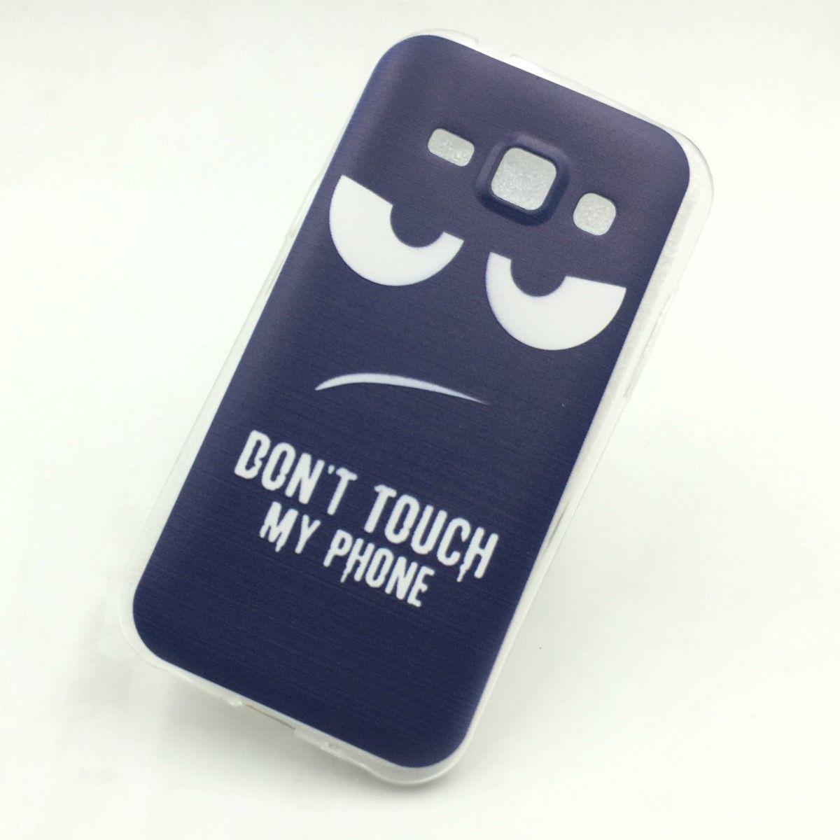 König Design Schutz Handy Hülle für Samsung Galaxy J1 (2015) Case Cover Bumper Etuis Blau Neu (Samsung Galaxy J1), Smart...