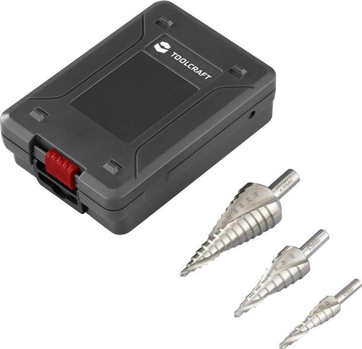 Actual product image Toolcraft TO-9913149 HSS HSS-Stufenbohrer 4.0 - 12.0 mm, 4.0 - 20.0 mm, 4.0 - 3 (4.0 - 20.0 mm, 4 - 12, 4 - 30)