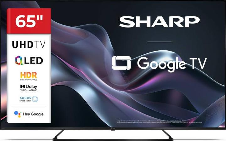 Actual product image Sharp 65HP6265E 4K UHD QLED Google TV 164 cm (65) (65", QLED, 2025)