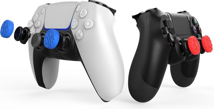 Image du produit iPega P5029 Silicone Thumb Caps for PS5/PS4 4pcs Rouge/Bleu (PS4)