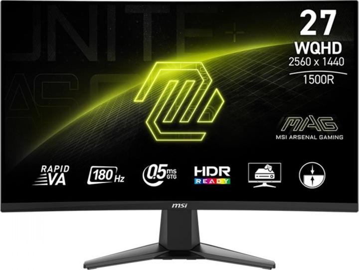 Image du produit MSI 27"(68.6cm)TFT MAG 27CQ6FDE QHD 180Hz 9S6-3CD91M-023 retail (2560 x 1440 pixels, 27")