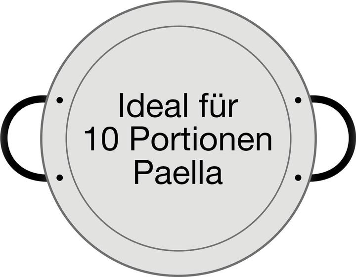 Actual product image All'Grill Paella pan polished steel Ø 42 cm (Paella pan, Steel, 42 x 4.50 cm)