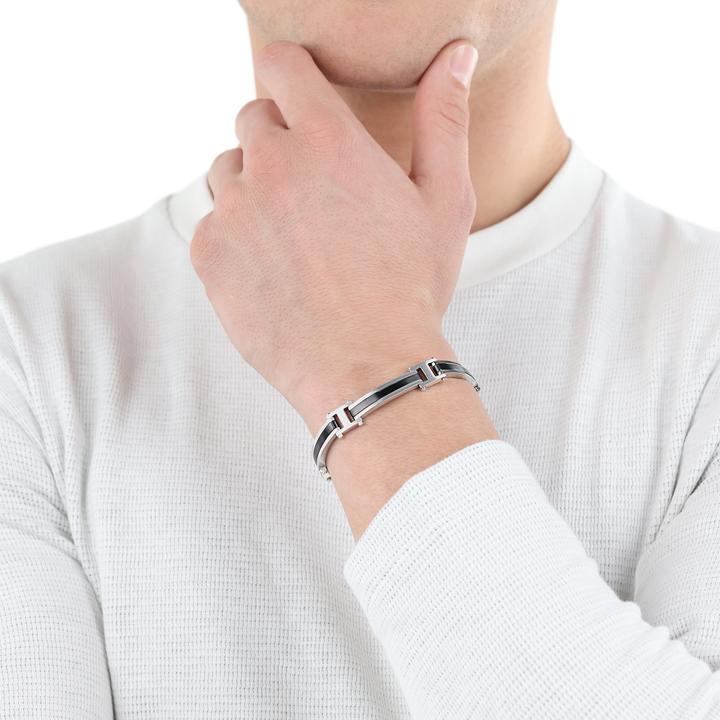 Immagine prodotto S.Oliver Gioielli da braccio per uomo, Acciaio inossidabile (21.50 cm, Acciaio inossidabile)