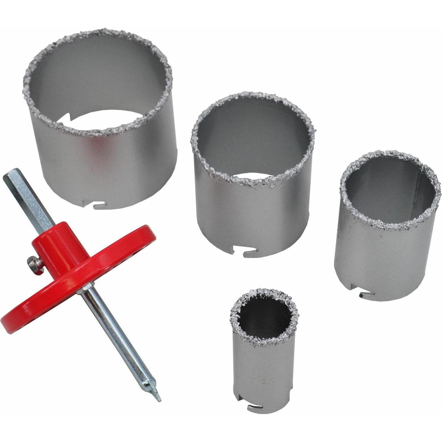 Awtools, Sega a tazza, OTWORNICE WOLFRAMOWE / 33-53-68-83mm / KOMPLET 6elem. (33 - 83 mm)